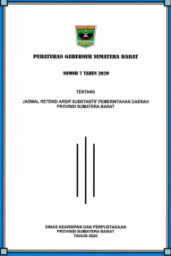 Pedoman Pengelolaan Administrasi di Lingkup Pemerintahan Daerah Provinsi Sumatera Barat